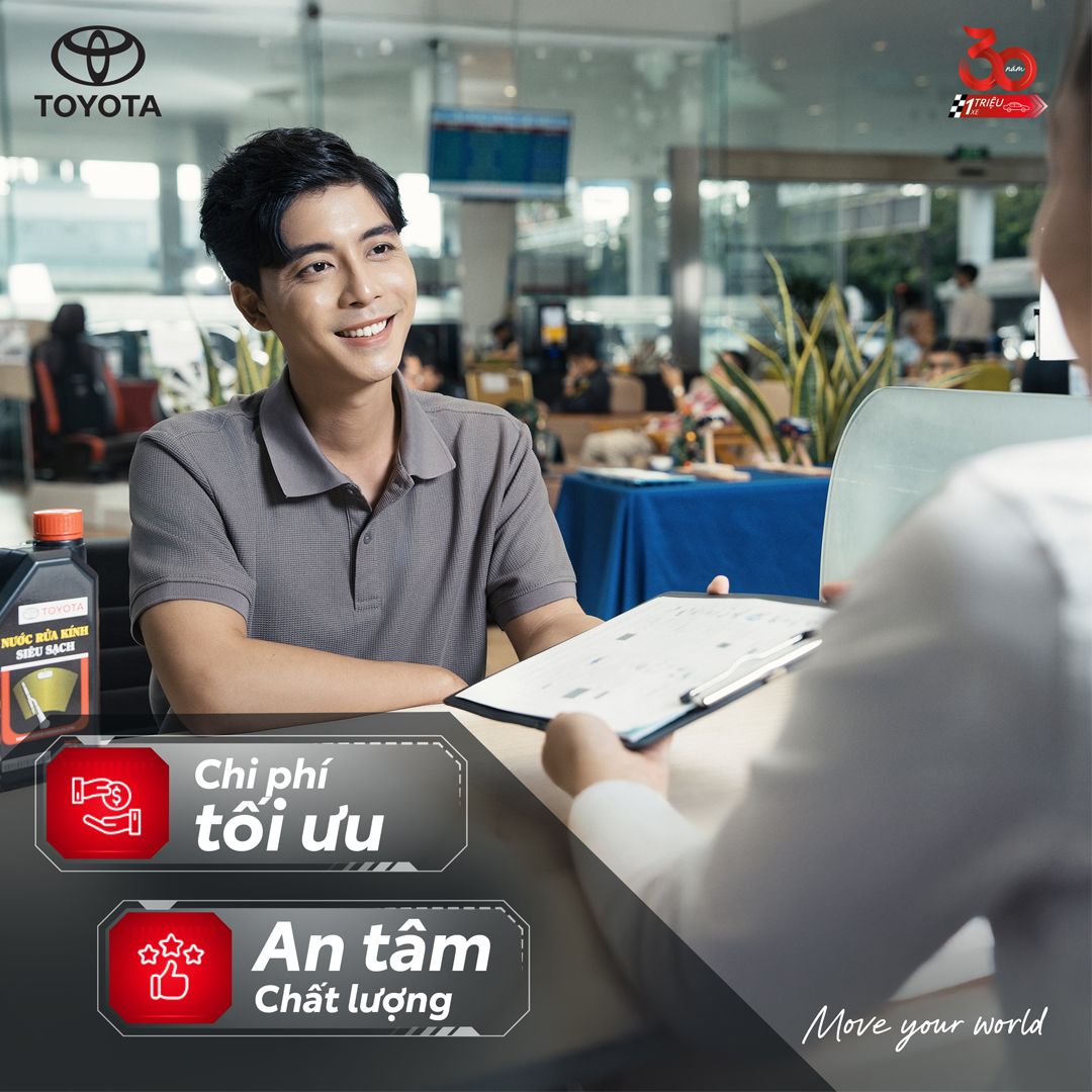 Bảo dưỡng toàn diện với chi phí hợp lý tại Toyota