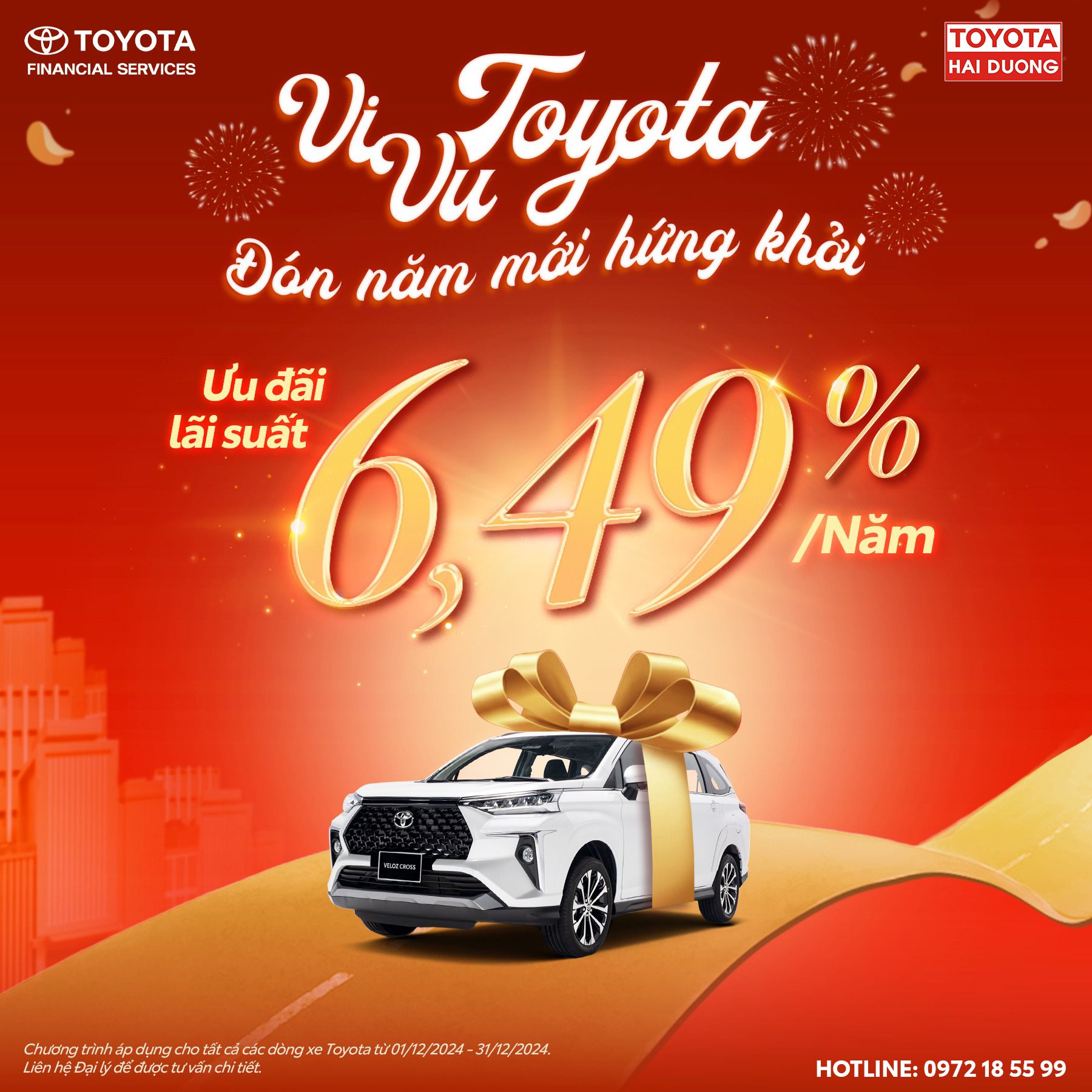 CUỐI NĂM CẬN KỀ, SỞ HỮU XE TOYOTA DỄ DÀNG HƠN BAO GIỜ HẾT!