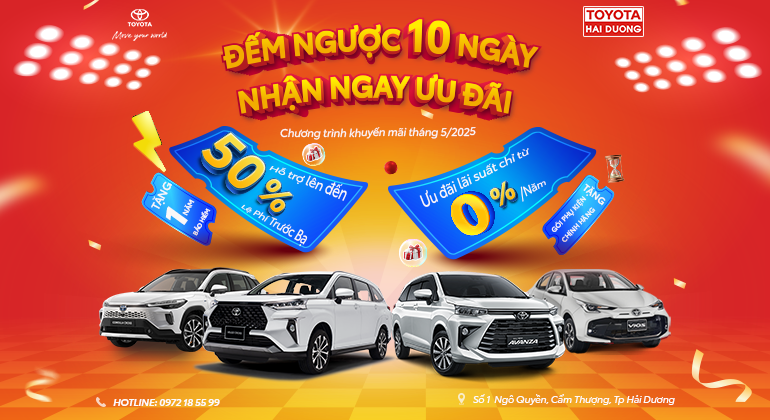 ĐẾM NGƯỢC 10 NGÀY - NHẬN NGAY ƯU ĐÃI KHỦNG THÁNG 5/2025