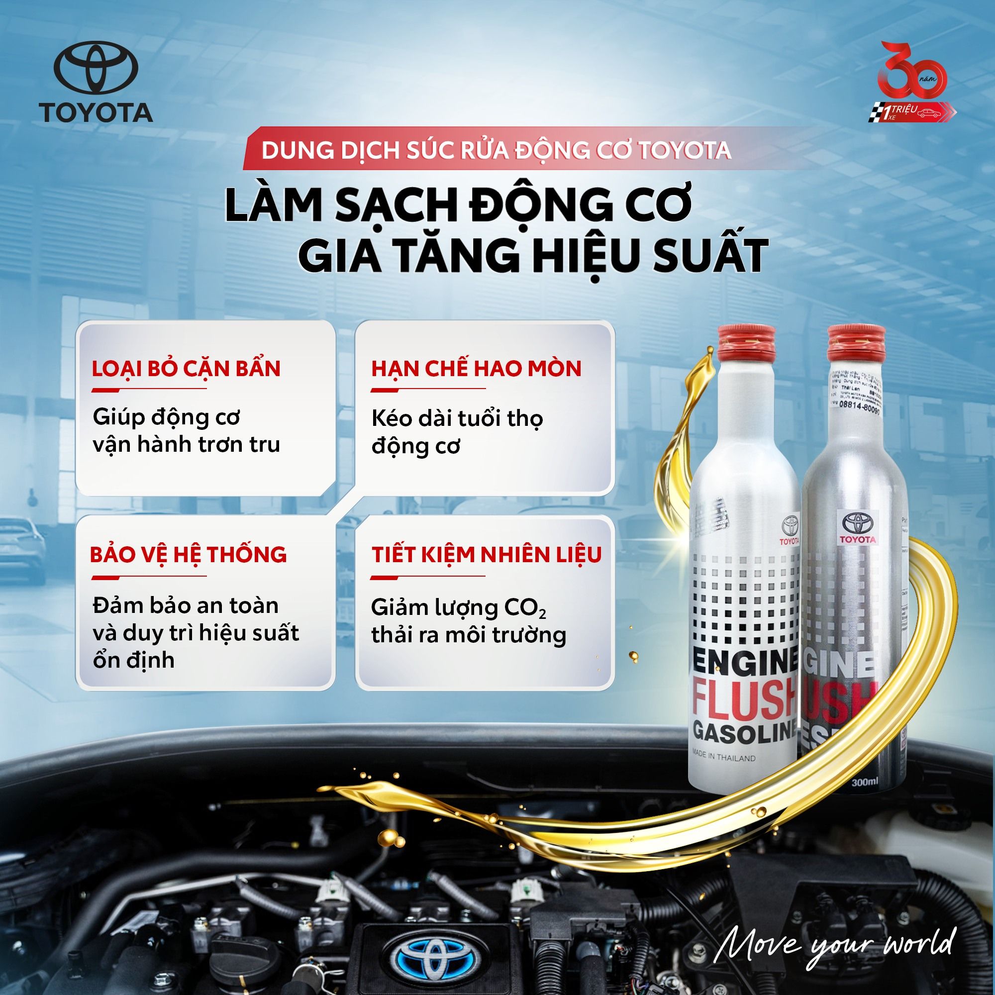 Dung dịch Súc rửa động cơ Toyota