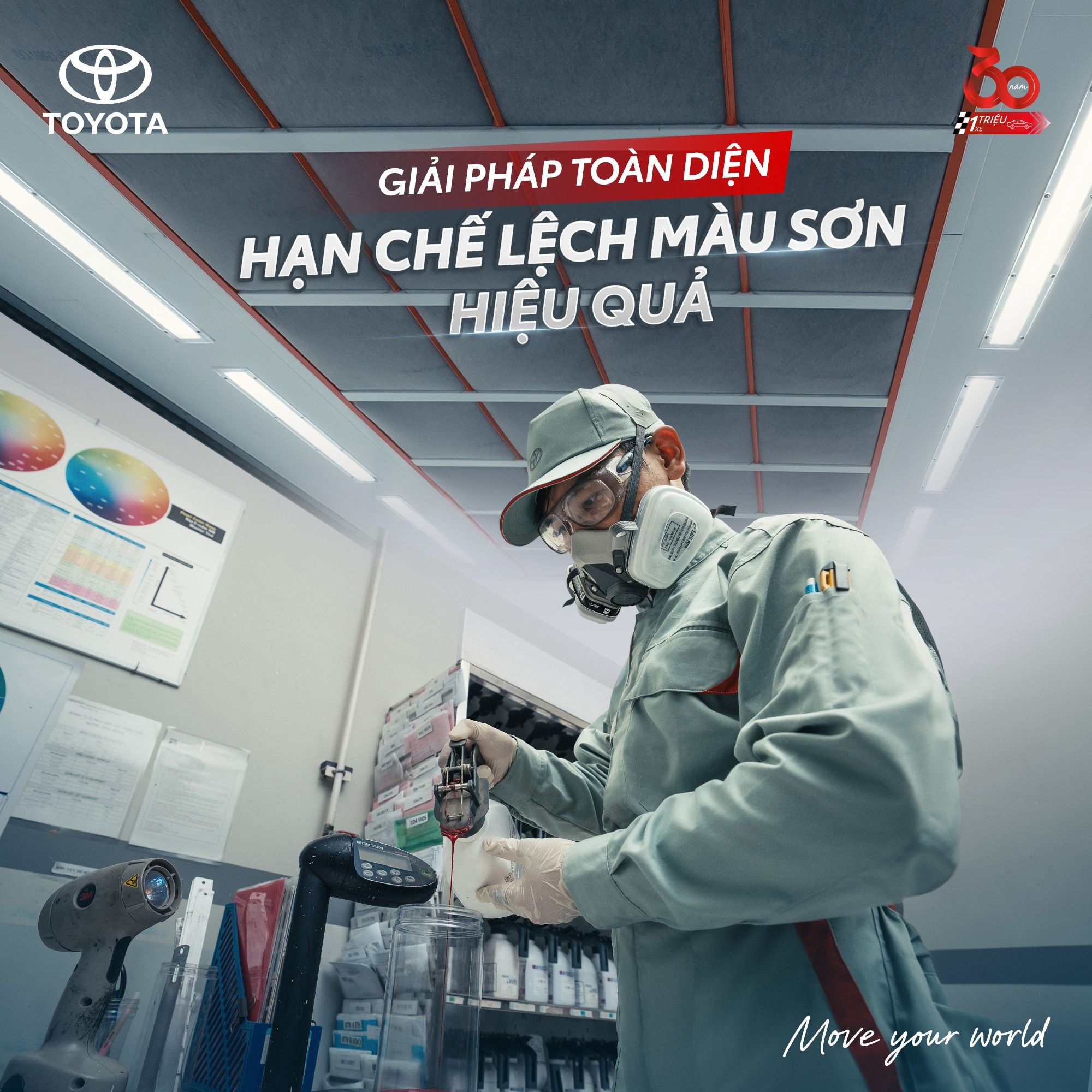 Hiện tượng lệch màu sơn và giải pháp tại Toyota