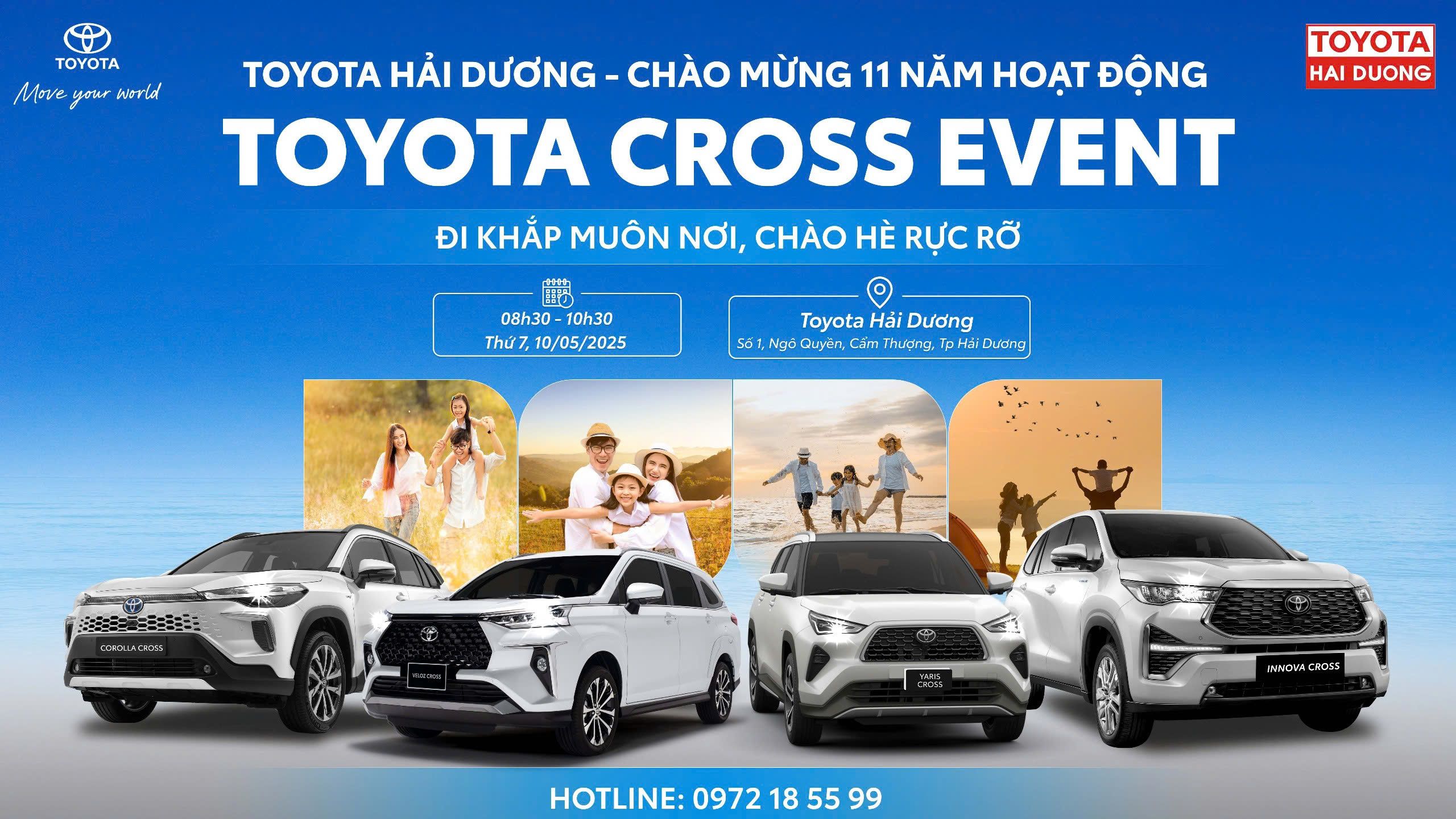 SỰ KIỆN TOYOTA CROSS ĐI KHẮP MUÔN NƠI, CHÀO HÈ RỰC RỠ