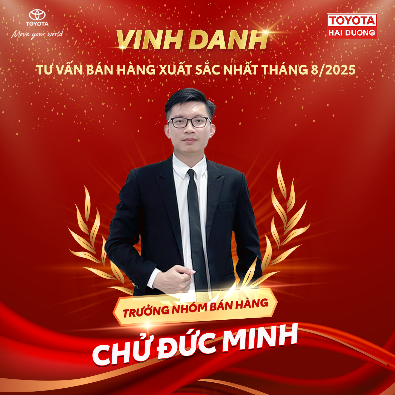TOYOTA HẢI DƯƠNG VINH DANH BEST SELLER THÁNG 08/2025