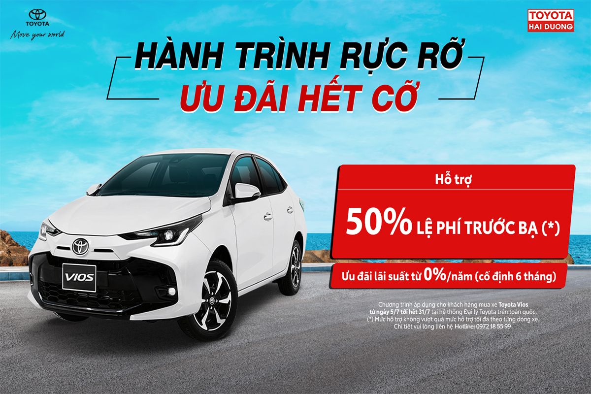 TOYOTA VIOS DÒNG XE QUỐC DÂN CỦA GIA ĐÌNH VIỆT