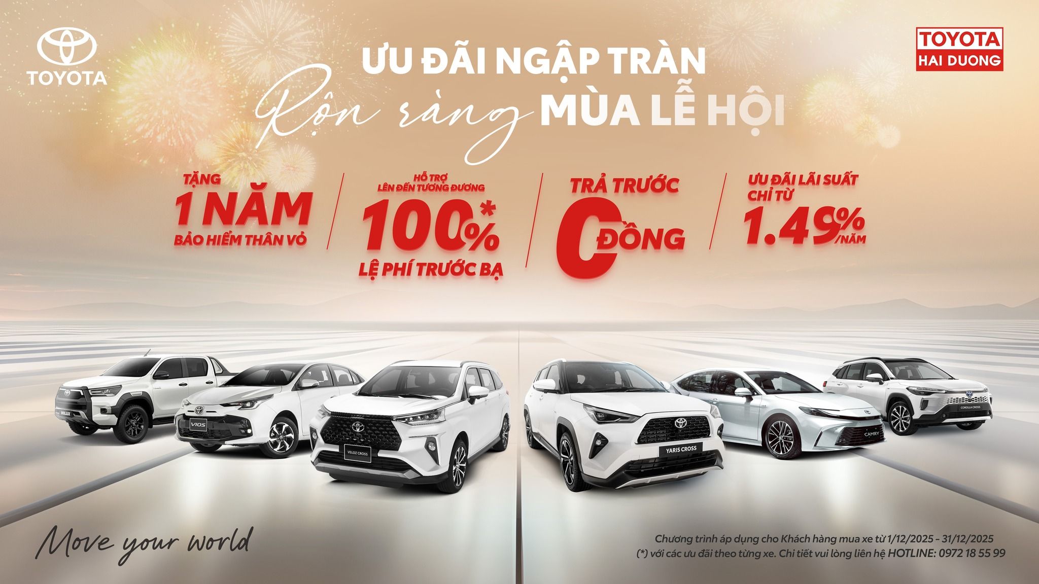 ƯU ĐÃI NGẬP TRÀN – RỘN RÀNG MÙA LỄ HỘI CÙNG TOYOTA HẢI DƯƠNG