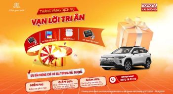 CHĂM XE TRÚNG IPAD CÙNG TOYOTA HẢI DƯƠNG