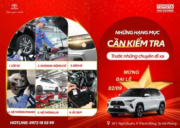 NHỮNG HẠNG MỤC CẦN KIỂM TRA TRƯỚC NHỮNG CHUYẾN ĐI XA